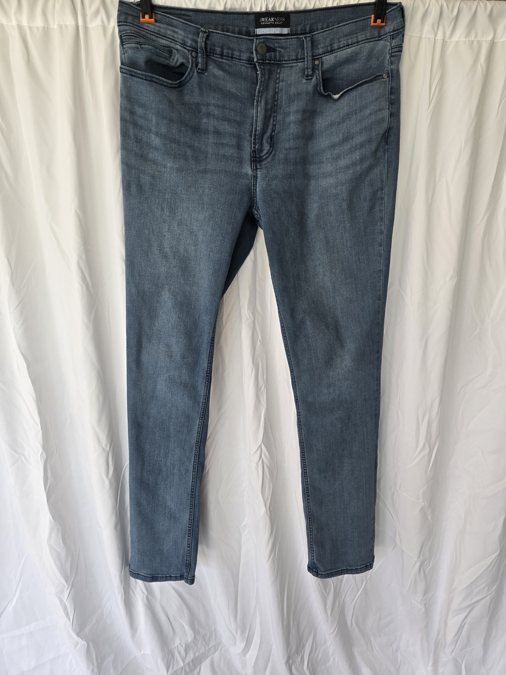 Kenneth Cole Awearness Chillflex Slim Fit Jeans Men’s 38x34 Blue Stretch Denim